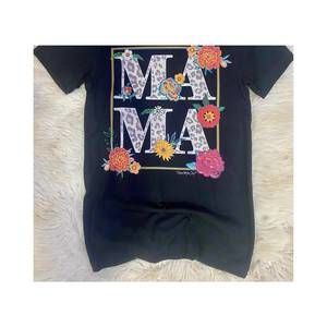 NEW REAL MCCOY women's fiesta mama graphic top in multi